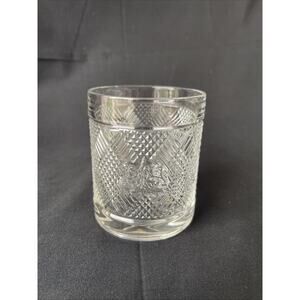 Ralph Lauren Safari Argyle Lion Crest Double Old Fashion Glass Barware